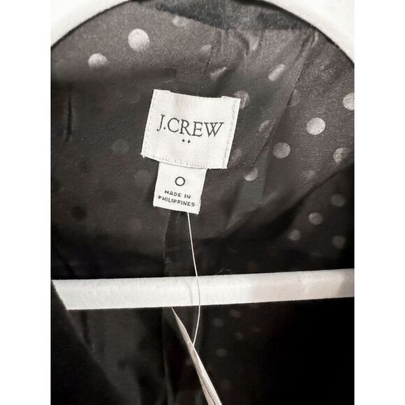 J. Crew Velveteen One-Button Black Blazer - Picture 3 of 6